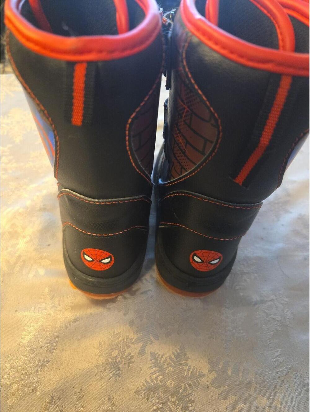 Marvel Spider-Man Boys' Winter Snow Boots Size 10 - Picture 4 of 6